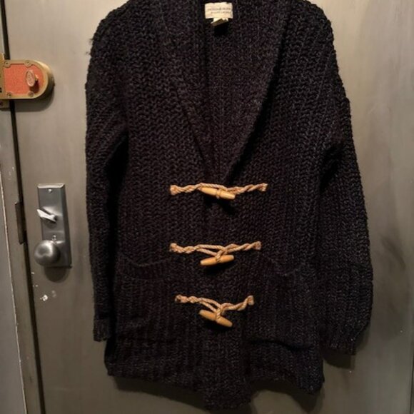 Denim & Supply Ralph Lauren Chunky Knit Wood Toggle Sweater Cardigan - Picture 5 of 16
